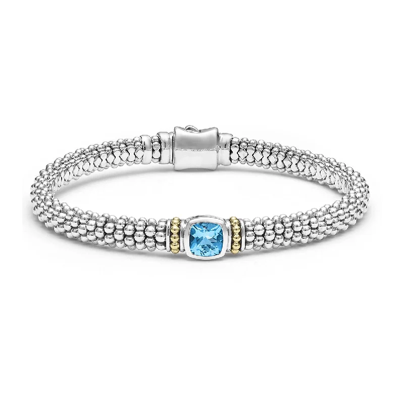 ladies-star-adjustable-cuff-bracelets-Swiss Blue Topaz Caviar Bracelet