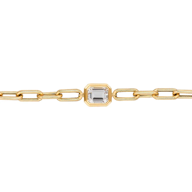 ladies-unique-rigid-link-bracelets-Rock Crystal Manhattan Bracelet