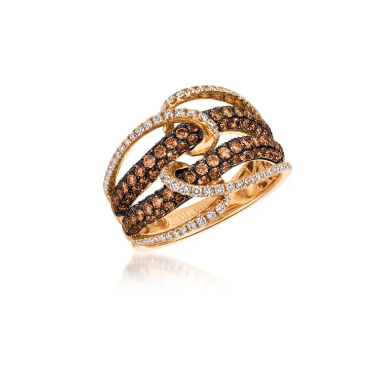 Ladies rings with nature motifs -Le Vian 14K Strawberry Gold Ring