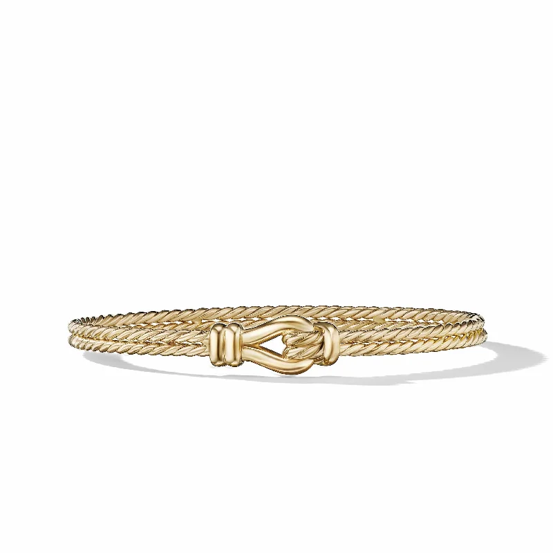 ladies-statement-diamond-bracelets-Thoroughbred Loop Bracelet in 18K Yellow Gold