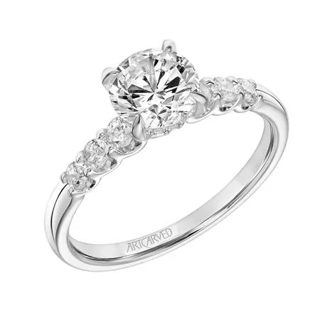 Ladies wedding rings for active brides -ArtCarved "Erica" Engagement Ring