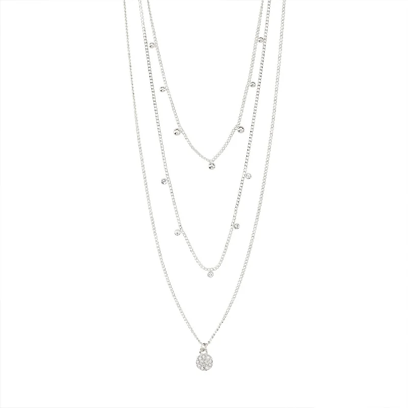 ladies-minimalist-box-chain-necklaces-Chayenne Silver Plated Necklace