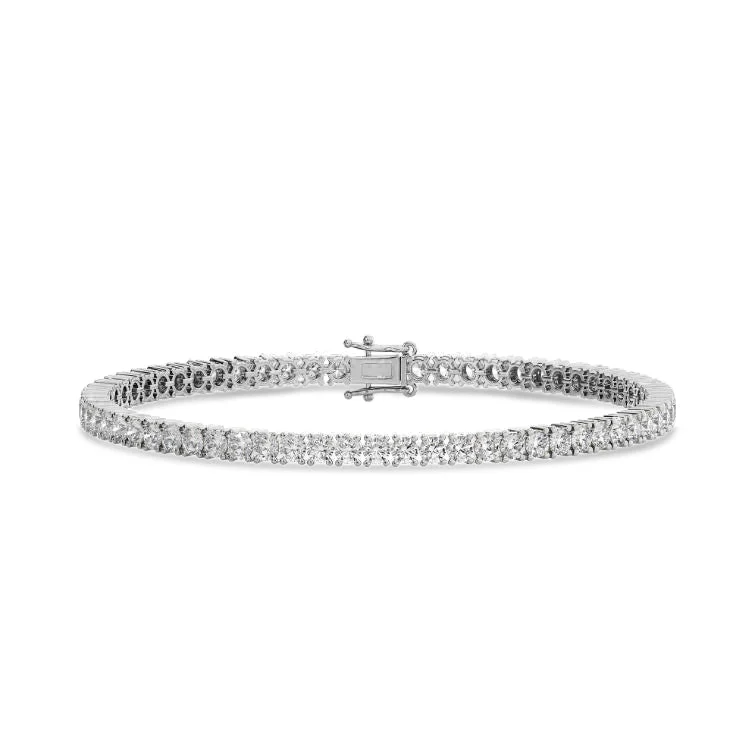 ladies-infinity-rigid-link-bracelets-Lab Grown Diamond Tennis Bracelet