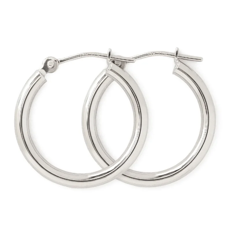 Ladies earrings chic elegance -Midi Hoop Earrings