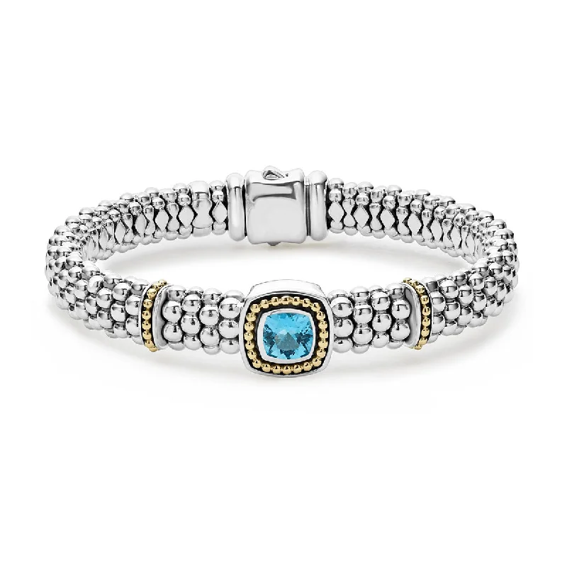 ladies-everyday-multi-strand-bracelets-Swiss Blue Topaz Caviar Bracelet