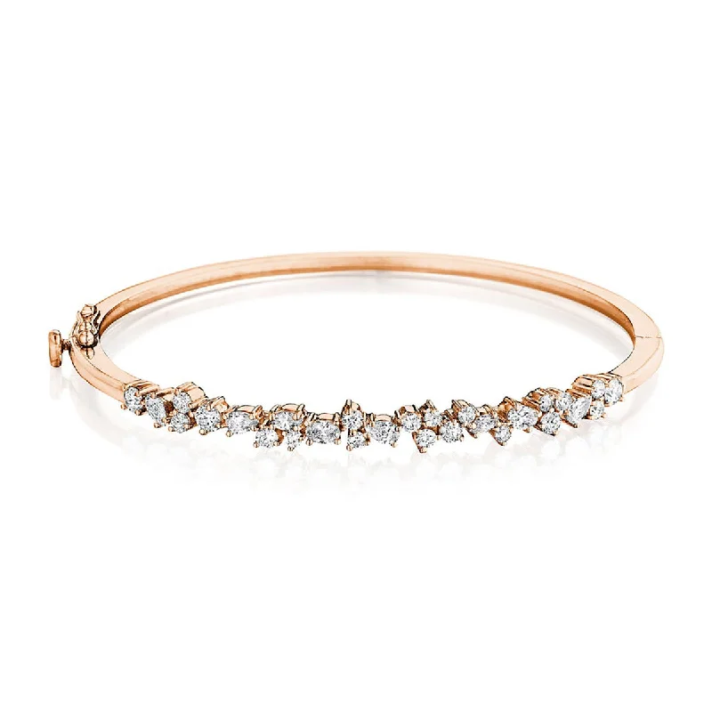 ladies-gold-pearl-bracelets-Stardust Bangle Bracelet