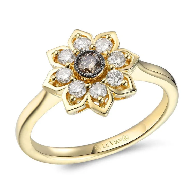 Ladies rings for milestone birthdays -Le Vian 14K Honey Gold Ring