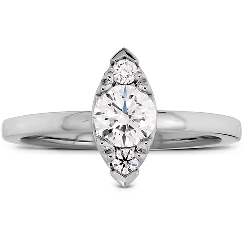 Ladies wedding rings with jade opal -Hearts On Fire Desire Simply Regal Diamond Engagement Ring