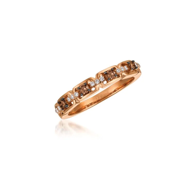 Ladies rings thin elegance -Le Vian 14K Strawberry Gold Ring