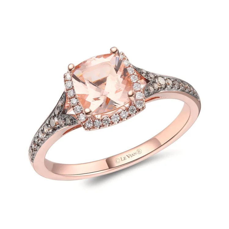 Ladies rings for upscale vibes -Le Vian 14K Strawberry Gold Ring