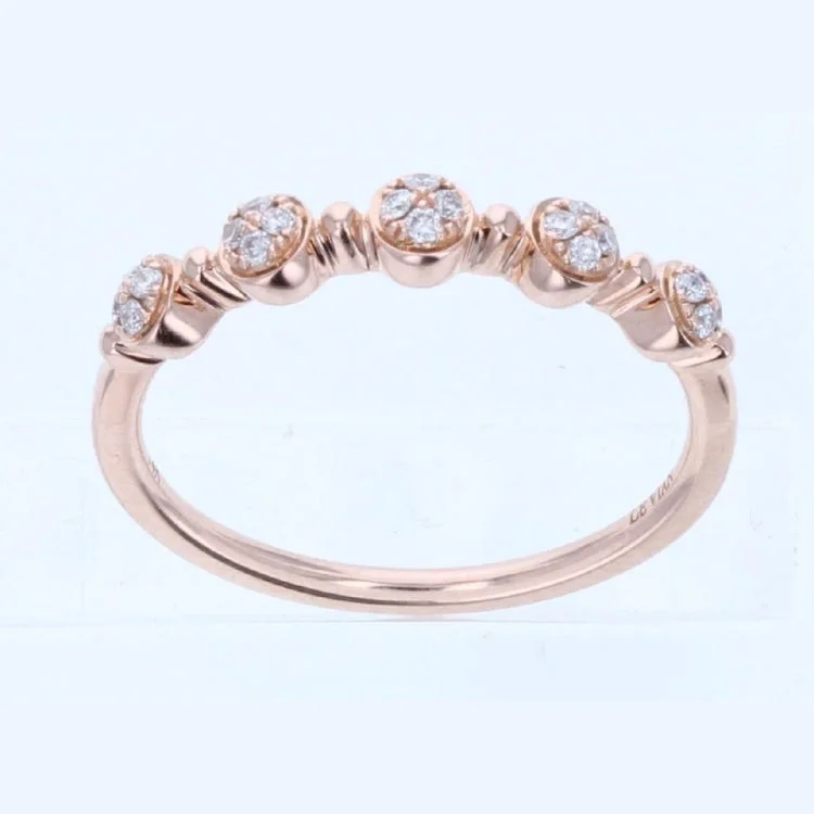 Ladies rings with twist shine -Le Vian 14K Strawberry Gold Ring