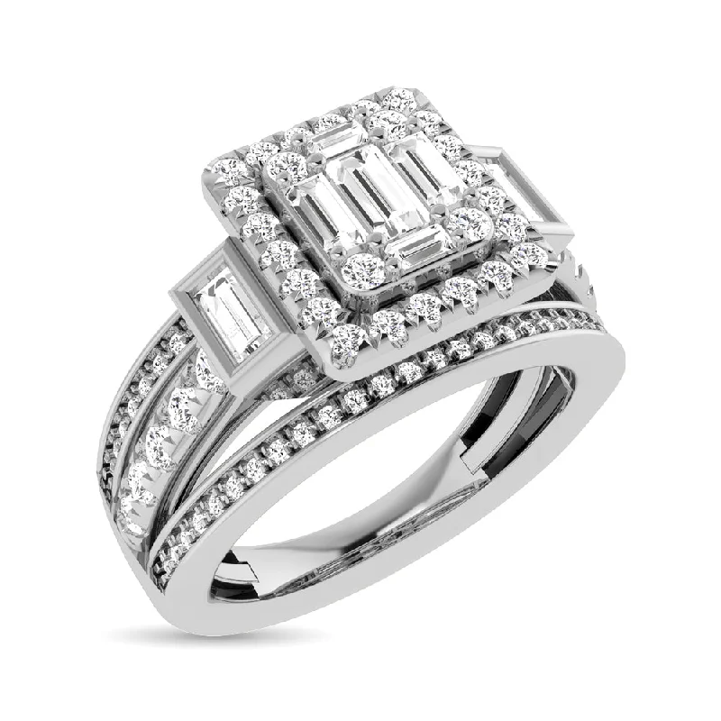 Ladies wedding rings for maker love -Diamond 1 Ct.Tw. Engagement Ring in 14K White Gold