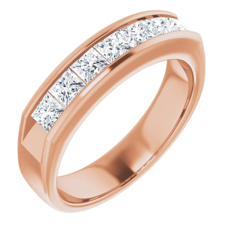 Ladies rings with whale shine -14K Rose 1 3/8 CTW Natural Diamond Ring